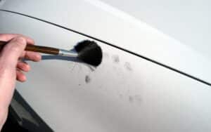 taking latent fingerprints from a car